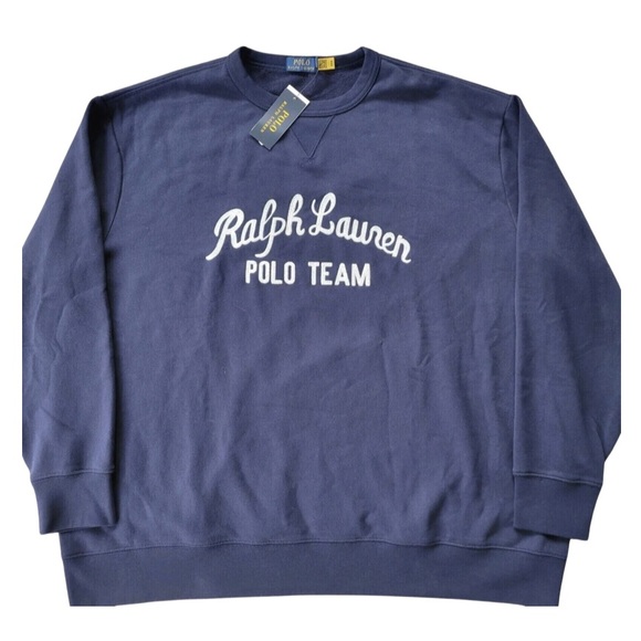 Polo Ralph Lauren Other - Polo Ralph Lauren Men Team Signature Navy Sweatshirt Crewneck Big &Tall